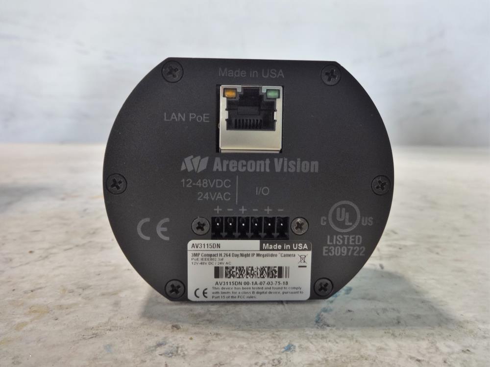 Arecont Vision 3MP Compact H.264 Day/Night IP Mega Video Camera AV3115DN